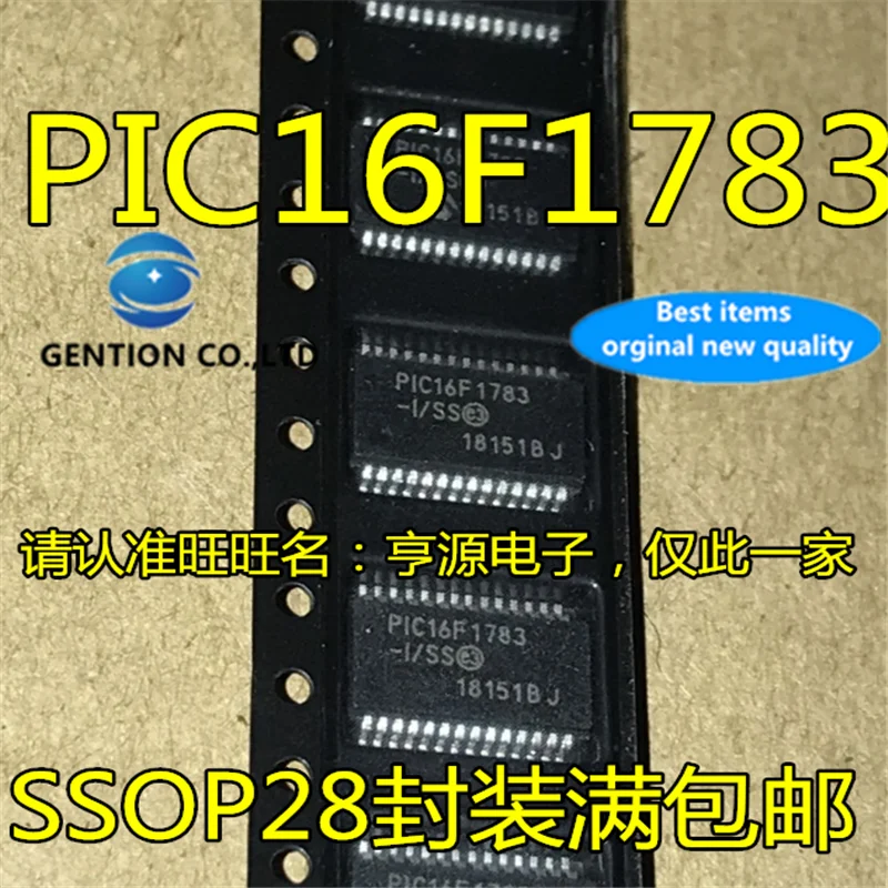 

10Pcs PIC16F1783 PIC16F1783-I/SS SSOP-28 Microcontroller chip in stock 100% new and original