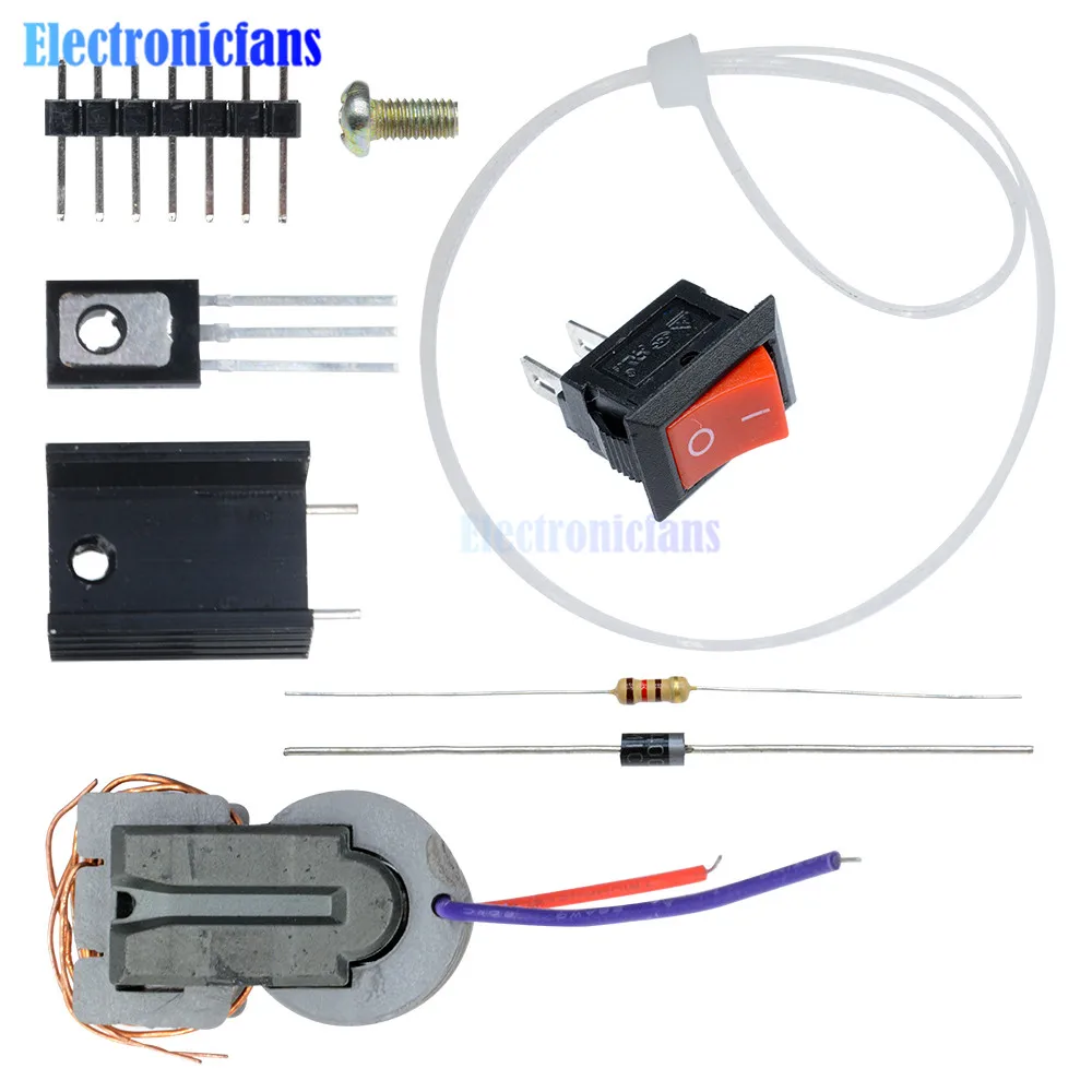 15KV High Frequency DC High Voltage Arc Ignition Generator Inverter Boost Transformer 3.7V Integrated Circuits Step Up 18650 DIY