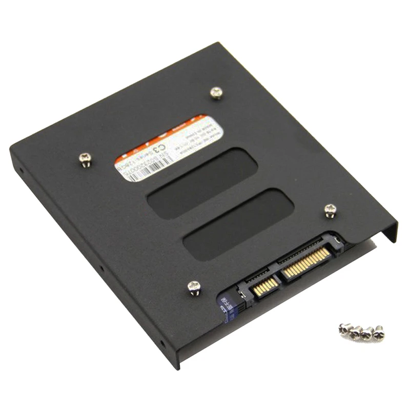 Useful 2.5 Inch SSD HDD To 3.5 Inch Metal Mounting Adapter Bracket Dock 8 Screws Hard Drive Holder For PC Hard Drive Enclosure