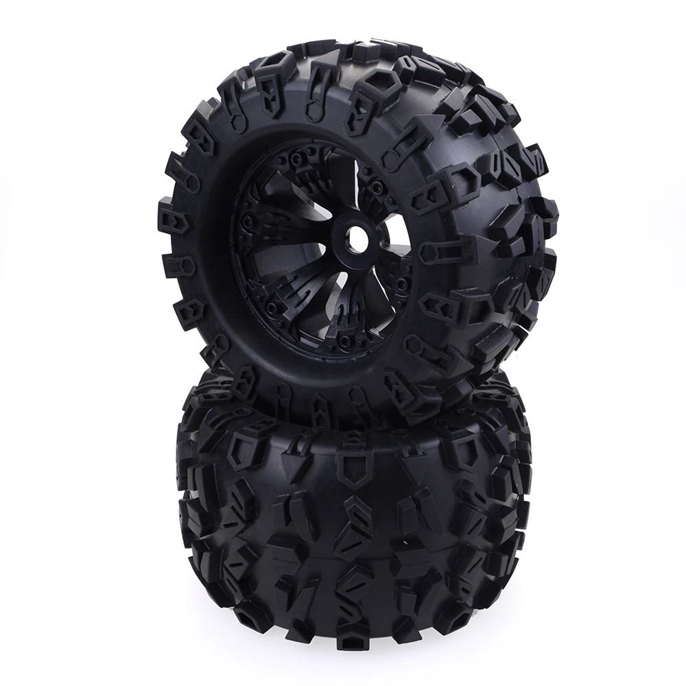 2pcs 170MM 155MM 150MM 120MM Rubber Tyre Wheel 17mm Hub Hex For 1/8 RC HPI HSP Car Redcat Traxxas Trx4 Monster Truck Buggy Toy