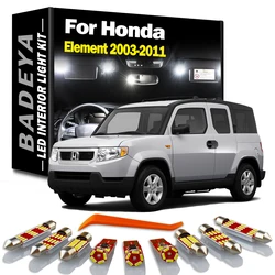 BADEYA 8Pcs Canbus LED Interior Map Light Kit For Honda Element 2003-2007 2008 2009 2010 2011 Led Bulbs No Error Car Accessories