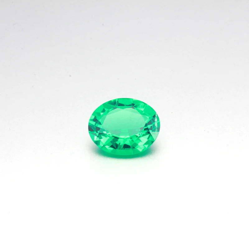 Lab Grown Emeralds Gemstone Oval Cut Laboratory Imitation Natural Hydrothermal Columbian Emerald Stone Loose  Gems For Jewelry