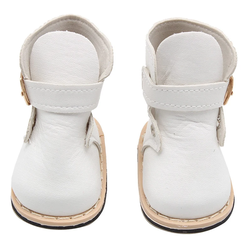 18 นิ้วตุ๊กตาอเมริกันรองเท้าคุณภาพสูง 6 สีหนังตุ๊กตารองเท้าสําหรับ 43 ซม.ใหม่เกิดรัสเซียตุ๊กตา DIY ถุงเท้า