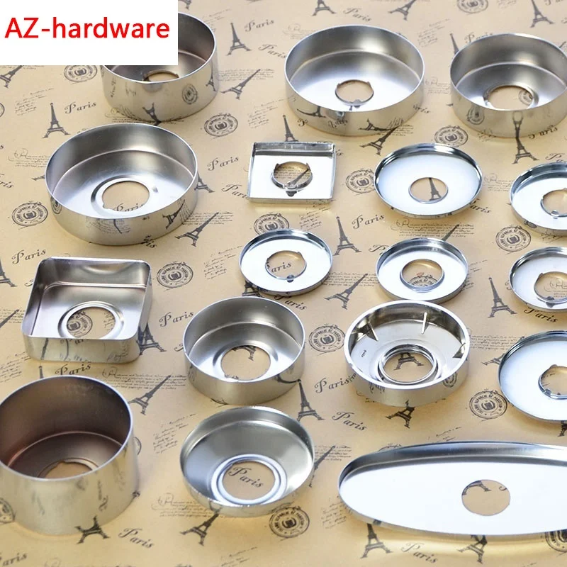 Stainless Steel Faucet Decorative Cover  Increase With High Depth Triangular Valve Shower Faucet Cover  1PCS