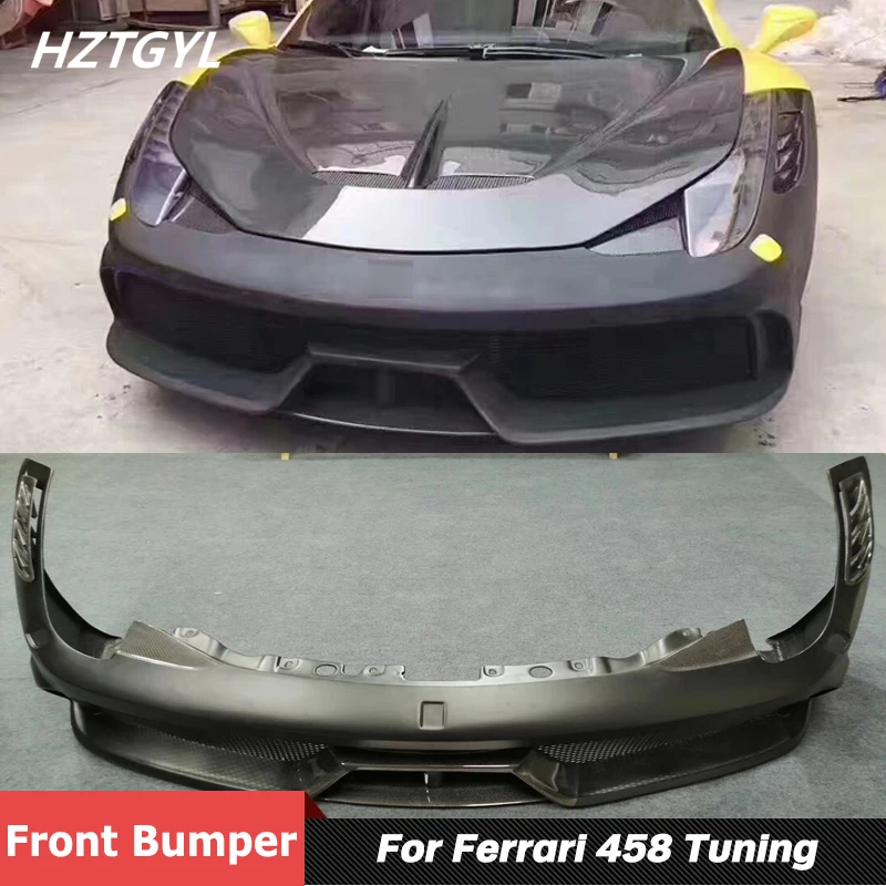 

SP Style Carbon Fiber Or Unpainted FRP Material Front Bumper For Ferrari 458 Tuning