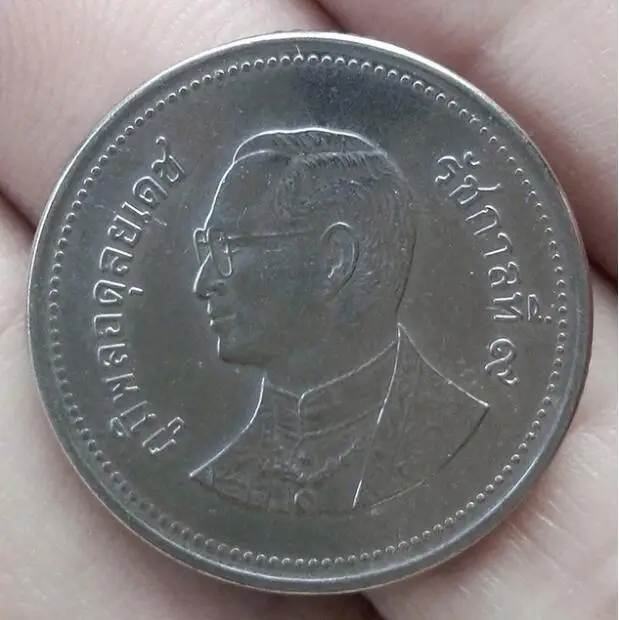 21 مللي متر تايلاند ، 100% ريال حقيقية Comemorative عملة ، الأصلي جمع #2