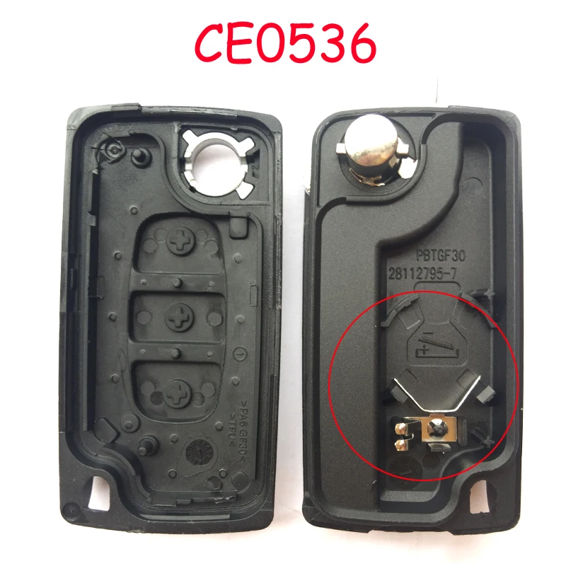 3 button Car Remote key Shell Fob For PEUGEOT 406 407 308 408 307 Partner Flip Folding Key Case Cover CE0536 HU83/VA2 Blade