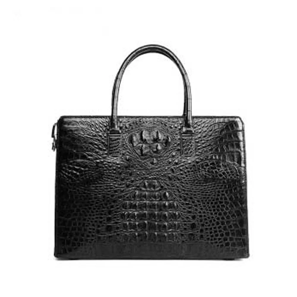 

madun Thailand import crocodile bag Men bags business men briefcase combination lock men handbag