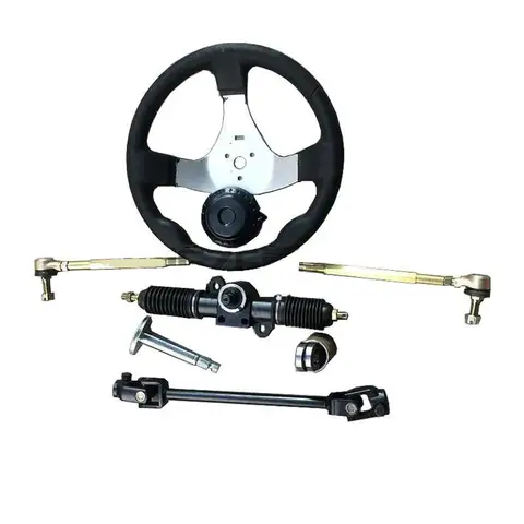 Retrofit Allrad Elektrische Landwirtschaft Lokomotive Zubehör Go-kart Eisen Lenkgetriebe Montage Lenkrad Universal Jo