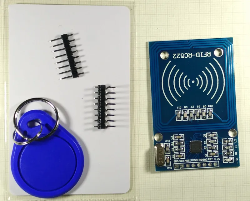 3pcs  RC522 MFRC-522 RFID radio frequency IC card induction module to send S50 fudan card, the key card