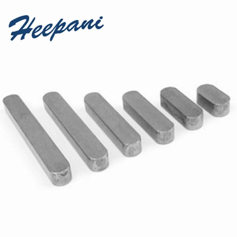 

10pcs GB1096 Parallel keys 6x6x8 - 6x6x100 A type carbon steel flat parallel pin square key fillet pins drive key