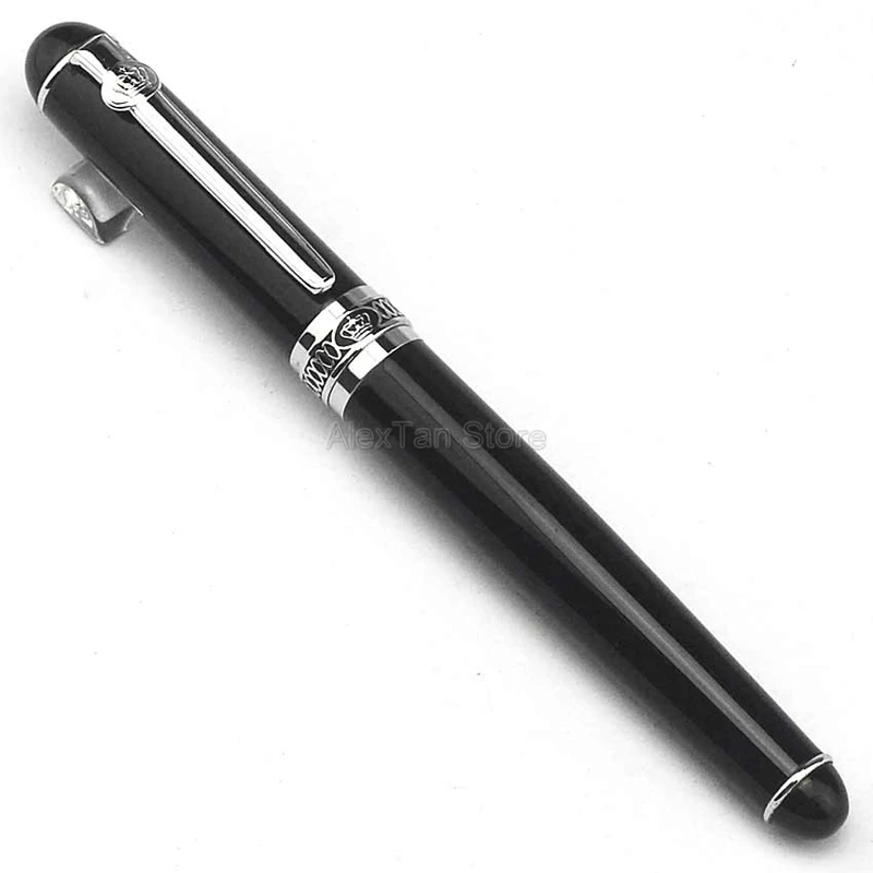 Duke D2 Brand New Roller Ball Pen Black Barrel & Silver Clip Advanced Rollerball Pen For Office & School & Home Signature Pen