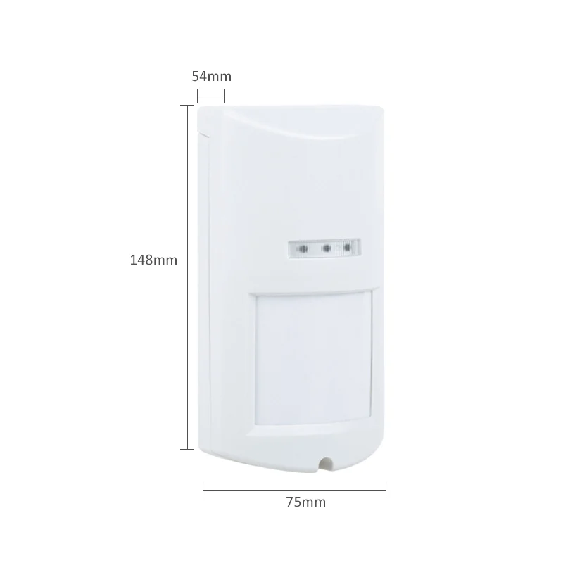 Outdoor Wireless Infrared PIR Motion Sensor Anti-tamper Anti-pet 100 Degrees 12-meter Detecting Range for Smart Home