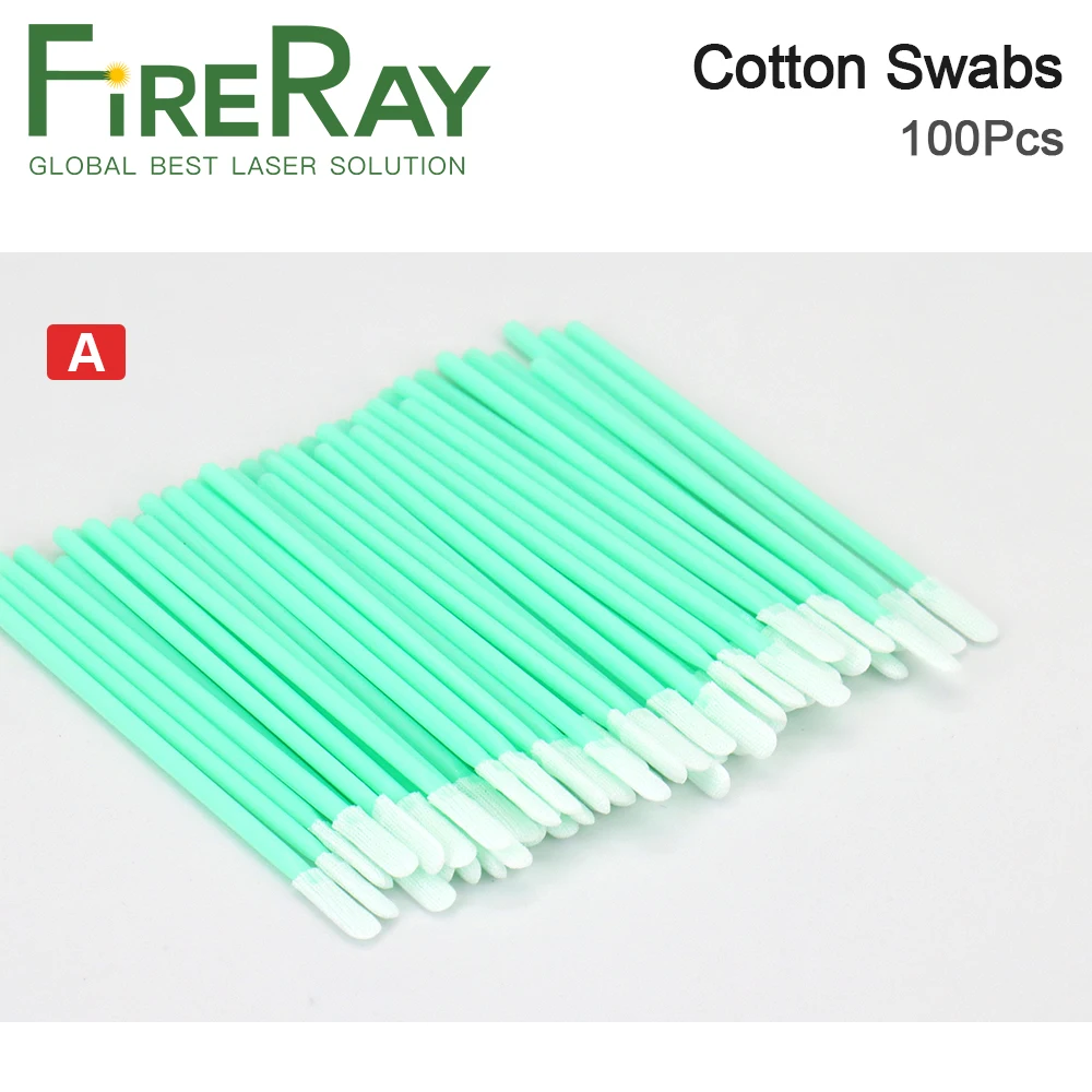 FireRay 100 قطعة أعواد قطنية غير منسوجة مقاس 70 مللي متر 100 مللي متر 125 مللي متر 162 مللي متر مقاومة للغبار لعدسات التركيز النظيفة والنوافذ الواقية