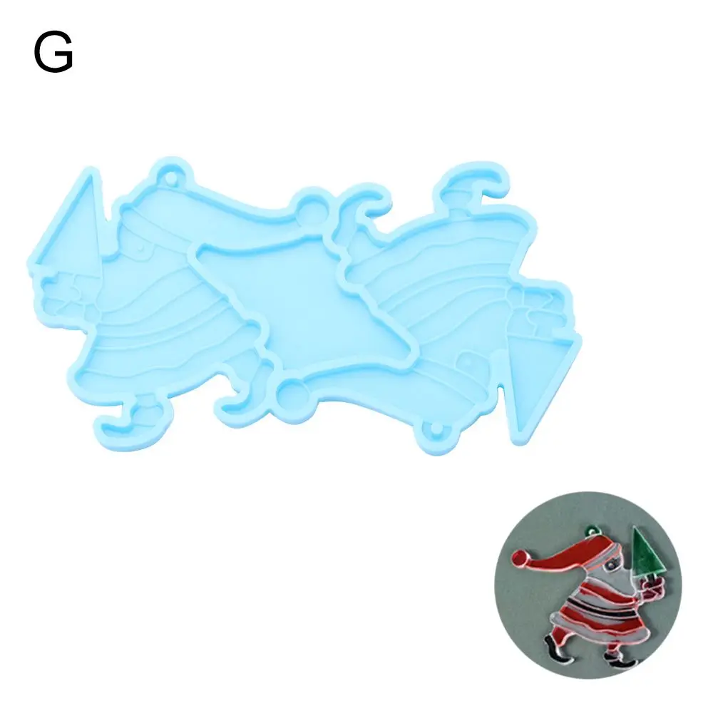 

Resin Crafts Jewelry Making Tools Elk UV Epoxy Snowflake Resin Silicone Mould Pendant Molds Merry Christmas Earrings Resin Mold