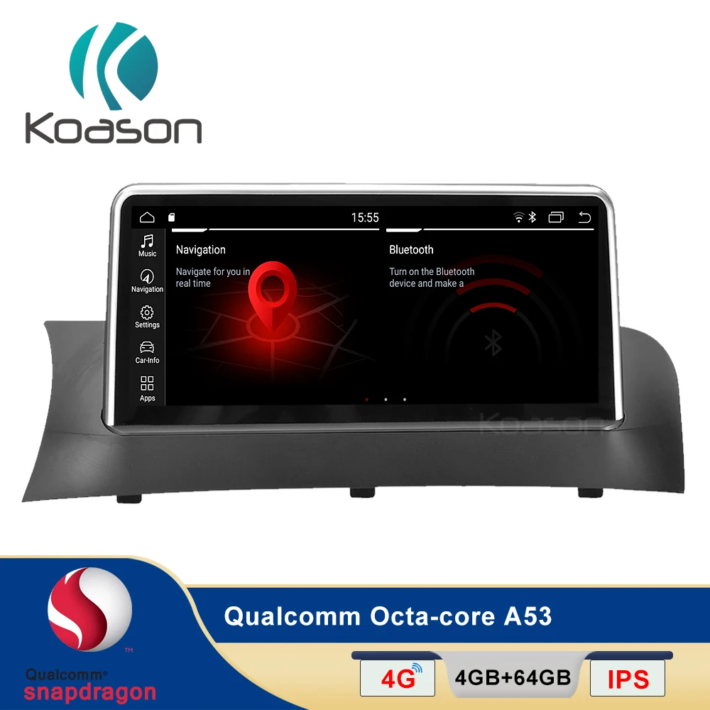 Koason Android13 Display Upgrade Car Stereo Multimedia Player Carplay Android Auto GPS Navigation for BMW X3 F25 X4 F26 CIC NBT