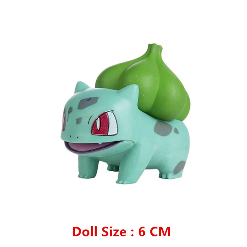Pokemon-Figuren 3-9 cm Cartoon-Film-Anime-Figur Glurak Pikachu Mewtu Taschenmonster Actionfiguren Modell Geschenke