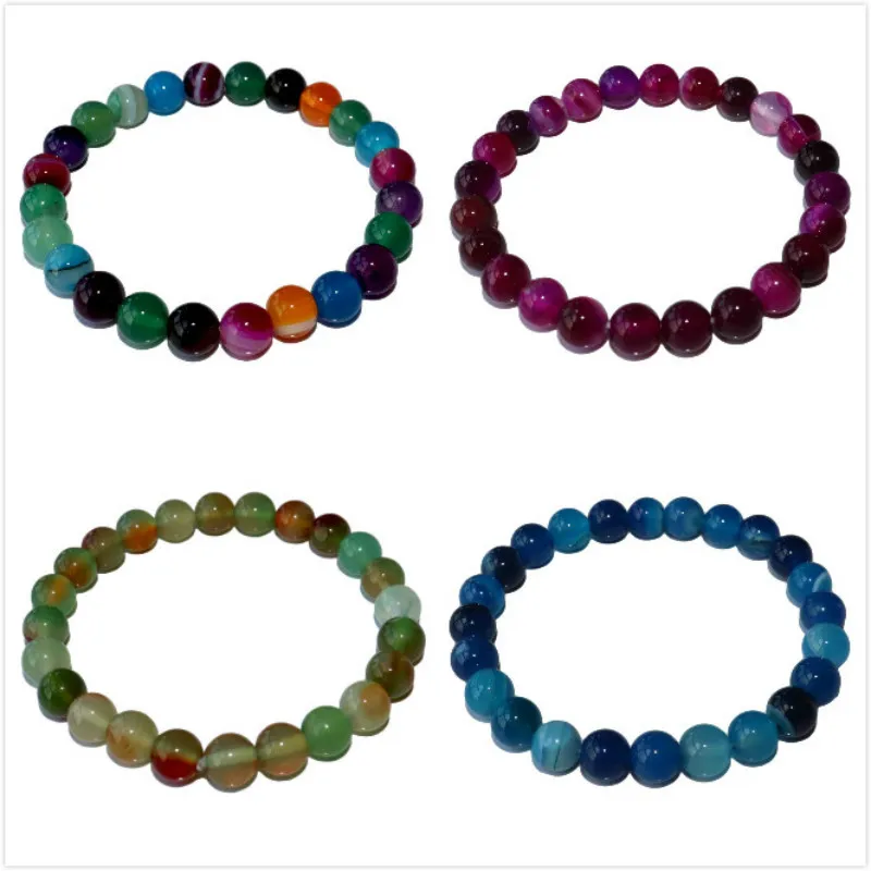 Alta calidad 6, 8, 10 MM piedra Natural lapislázuli pulseras con cuentas para mujeres y hombres pulsera de energía de moda regalo de joyería elástica