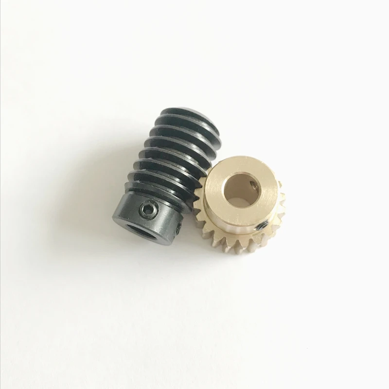 1 Module Worm Gear Reducer Self-locking 1 to 10 Small Gearbox Right Angle Reversing Gear Box Corner Gear