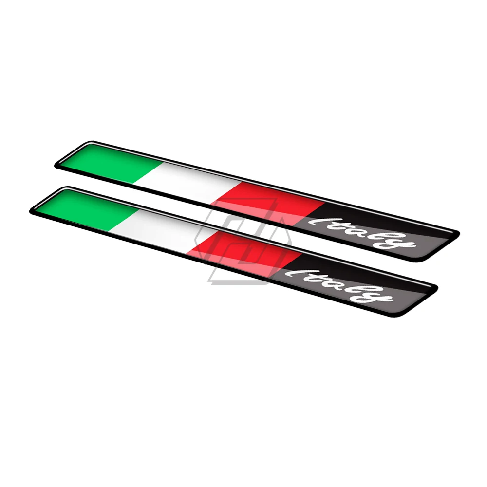 For Ducati Aprilia Piaggio Vespa Sprint GTS GTV LX 50 150 200 300 3D Resin Motorcycle Decal Italy Flag Sticker