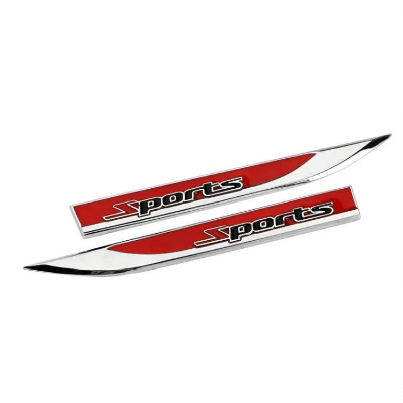 

3D Metal Car Wing Right & Left Side Badge Fender Emblem Car Sticker For Fiat Panda Bravo Punto Linea Croma 500 595