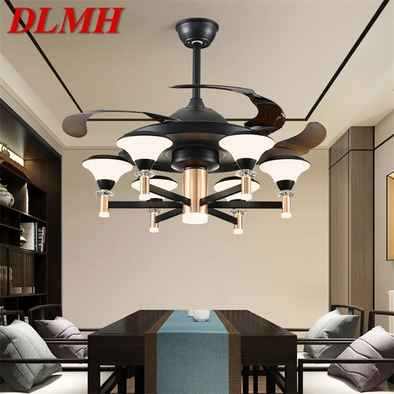 

DLMH Modern Ceiling Fan With Light And Control LED Home Decorative For Living Room Dining Room Bedroom Restaurant