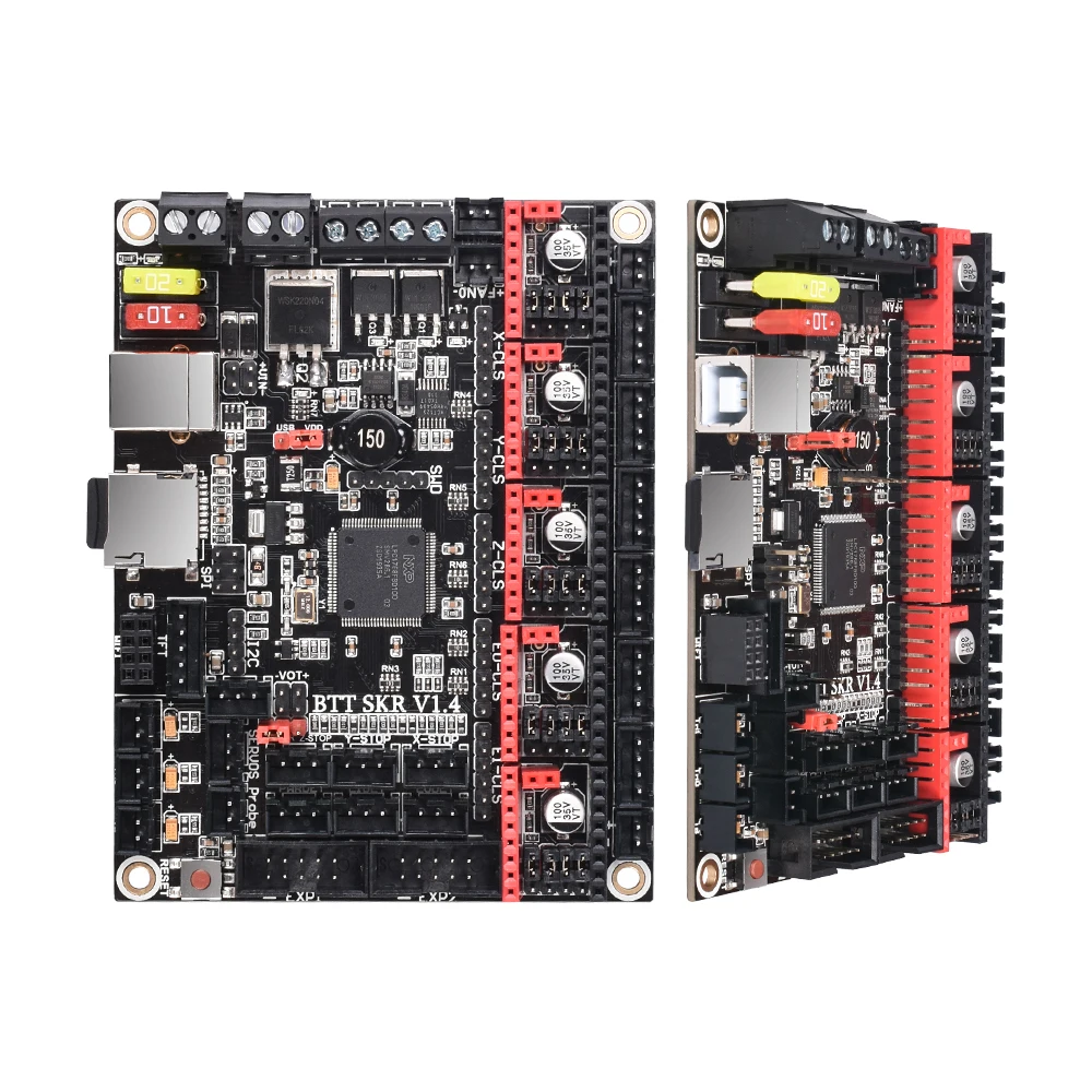Placa base BIGTREETECH SKR V1.4 Turbo, actualización de placa base de 32 bits, SKR V1.4 Placa de Control, controlador TMC2209 para impresora 3D