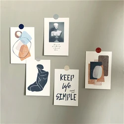 5Pc Set Retro Kunst Abstrakte Karten Darstellung Poster Postkarte Foto Requisiten DIY Schlafzimmer Wand Kreative Dekorative Schreibwaren Geschenk