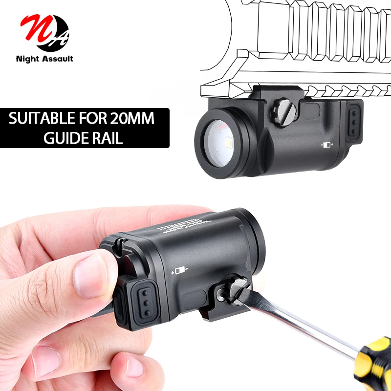 WADSN Zenit KLESCH-1 K1S GEN.2.0 Powerful Tactical Flashlight 400lumens Weapon light hunting Airsoft weapon glock pistol G17