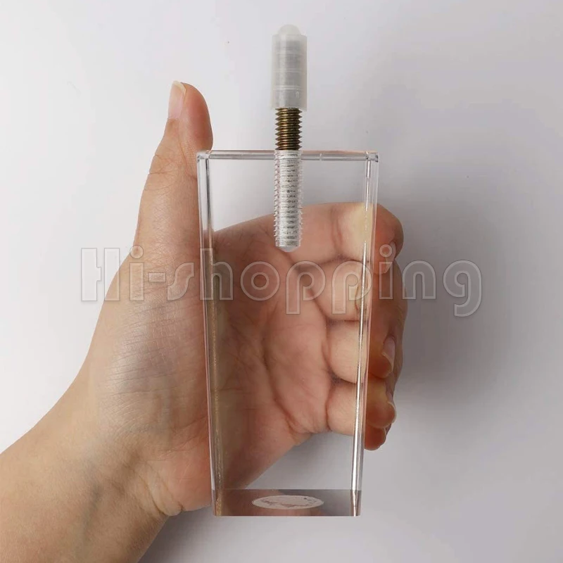 Pieds de meuble en acrylique pour bricolage, verre transparent, bibliothèque, canapé, canapé, table basse, meuble TV, 10 cm, 12 cm, 15cm, 4 pièces