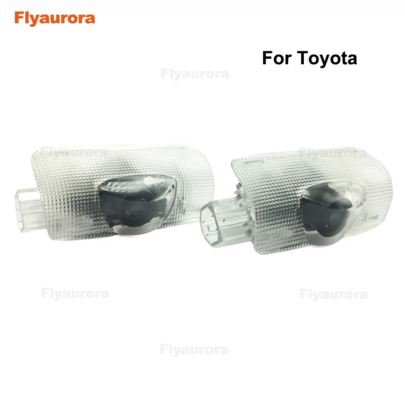 2PCS Led Car Door light Welcome Light Replacement Car Projector Logo Door Light For Toyota Camry corolla Reize crown Prado Prius