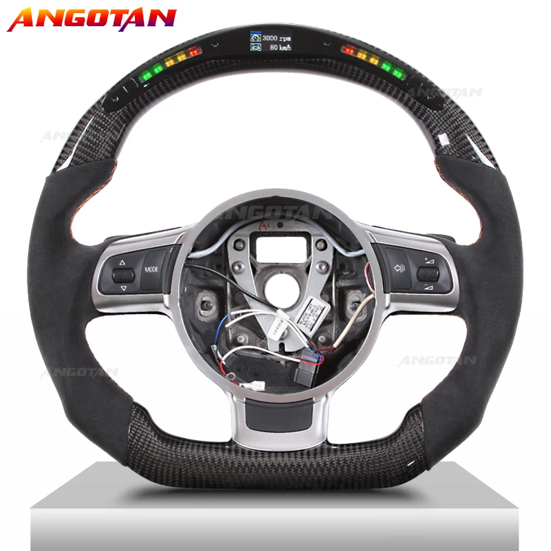 Carbon Fiber Steering Wheel  Fit For Audi R8 TT TTs Audi Sprort Car volante esportivo 2007-2014 models