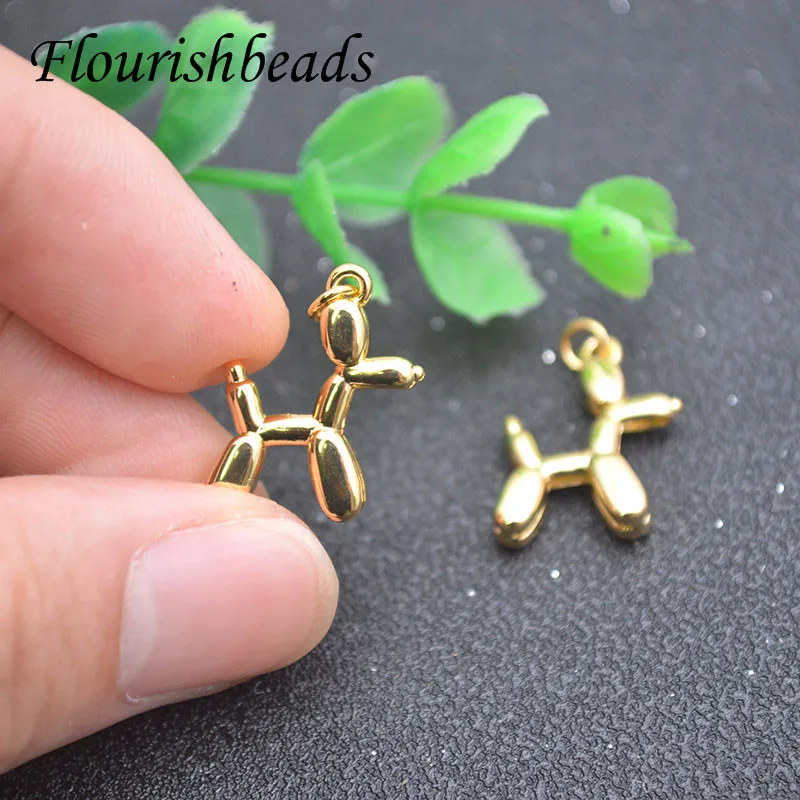 20Pc Newest Cute Metal Dog Puppy Necklace Fashion Gold Enamel Pendant Jewelry Unisex for Gift Party