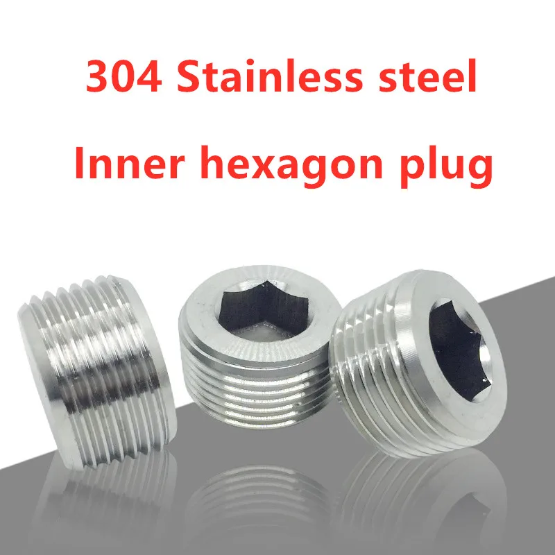 

Stainless steel 304 / Hex plug / Pipe plug / Screw plug / Stuffy / ZG1/4 3/8 1/2