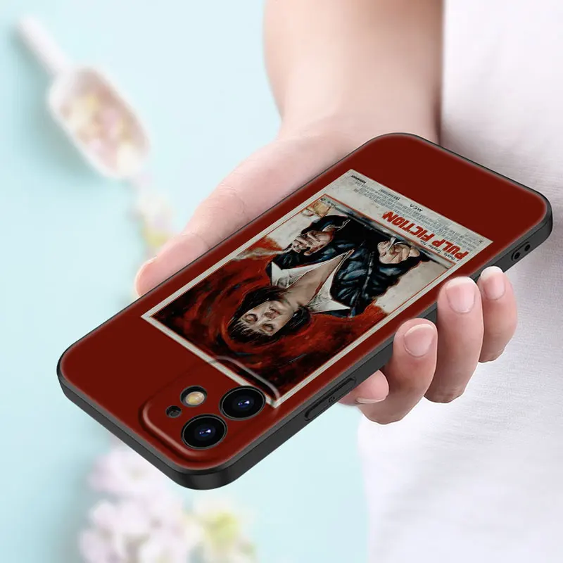 PULP FICTION MOVIE POSTER Phone Case For Apple iPhone 13 12 Mini 11 Pro Max XR X XS MAX 6 6S 7 8 Plus 5 5S SE 2020 Black Cover image 3
