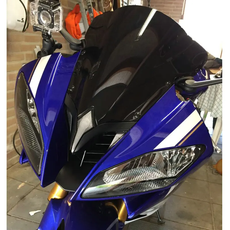 Windscreen For 2008 2009 - 2012 2013 2014 2015 2016 Yamaha YZF-R6 YZF 600 R6  Wind Screen Deflectors Windshield Smoke Iridium
