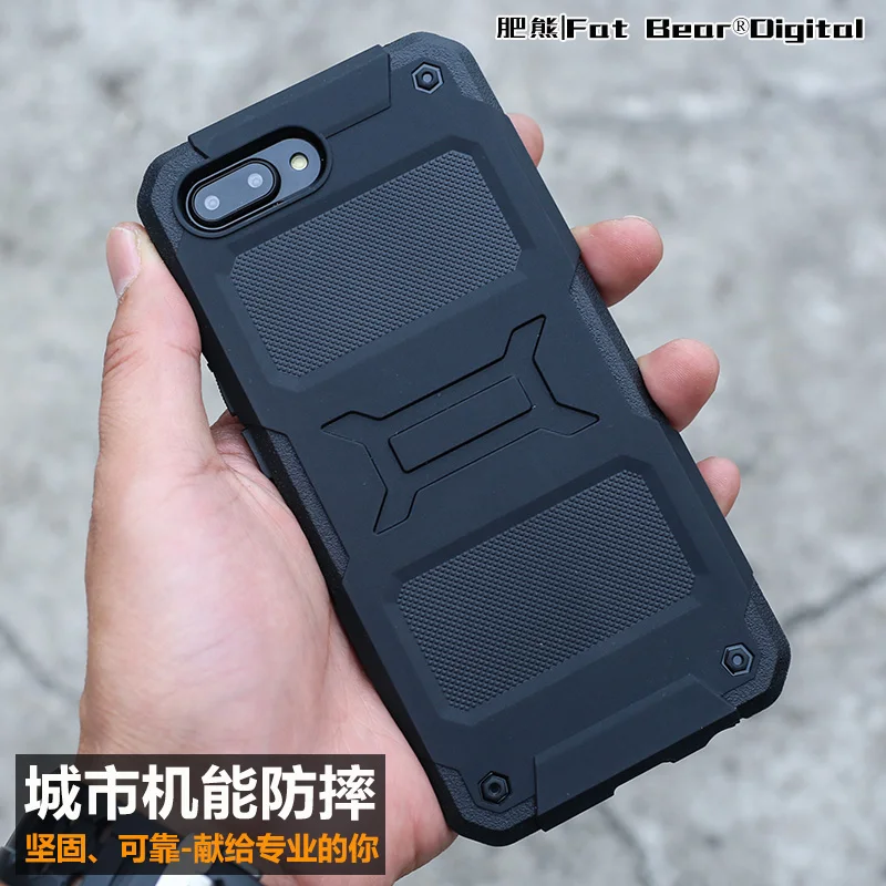 FATBEAR-Tactical Military Grade Rugged Shockproof Armor Buffer Protective Shell, Skin Case, Cover for HUAWEI Honor 10, V10