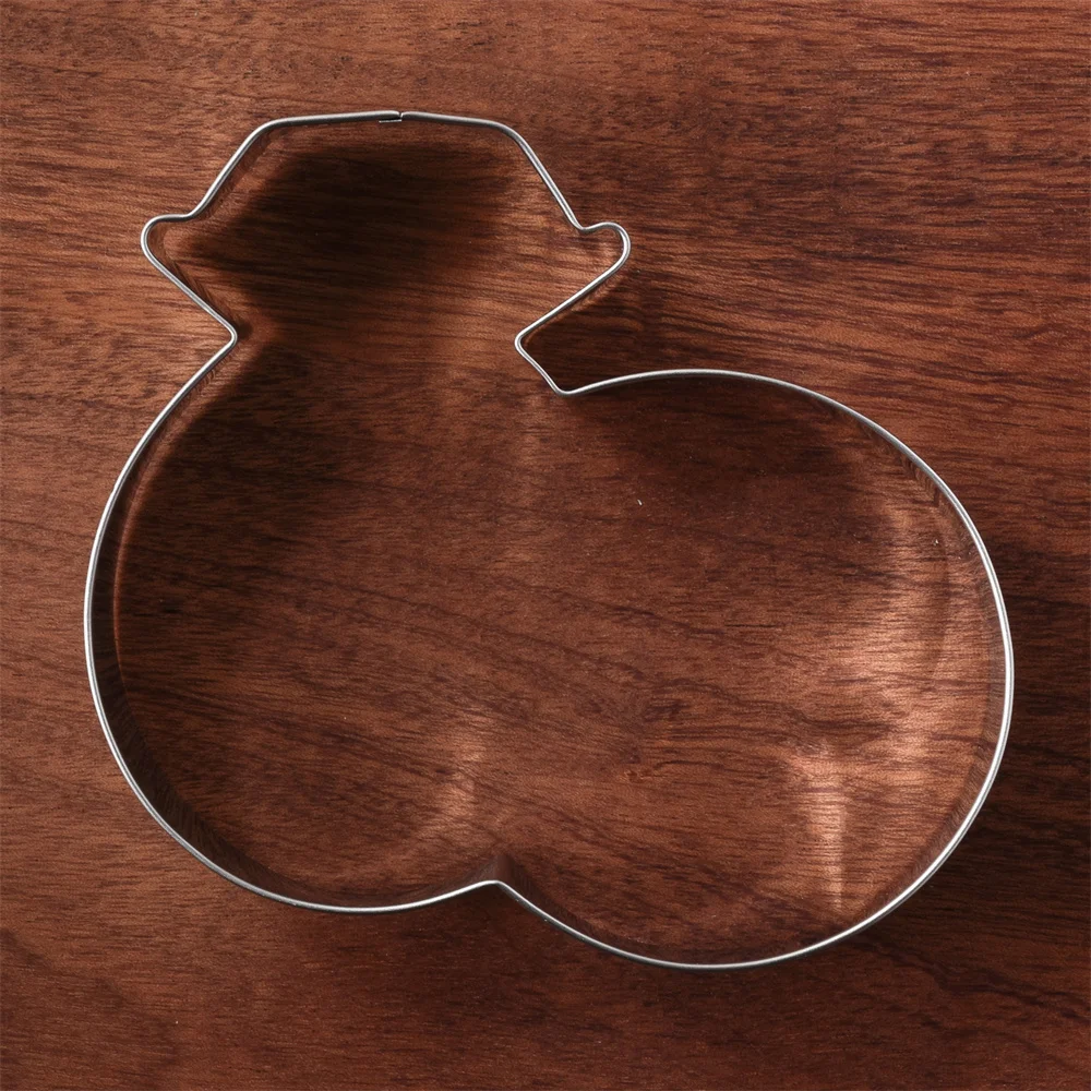 KENIAO Double Diamond Rings Cookie Cutter - 12.4 x 10.3 CM - Wedding Biscuit Fondant Pastry Bread Mold - Stainless Steel