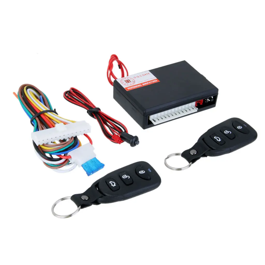 Universal Remote Central locking Keyless Entry Upgrade Kit; Car Door Lock Keyless Entry System with Trunk Release Button