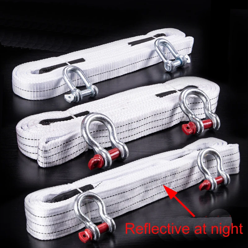 Truck trailer rope thickened truck towing rope towing hook Trailer belt 18t-35t trailer hook