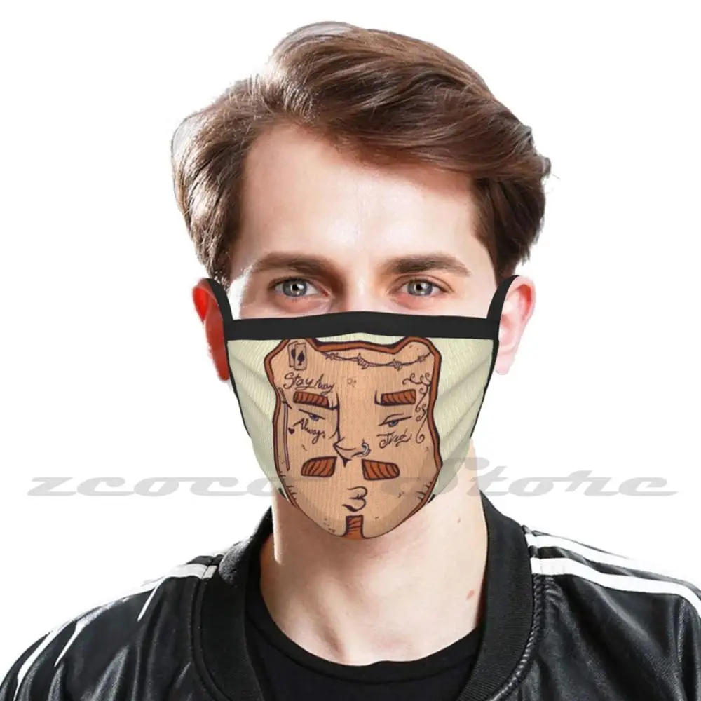 Toast Malone Custom Pattern Washable Filter Pm2.5 Adult Kids Mask 2020 Arnette Youtube Tweets Collaboration Tweet