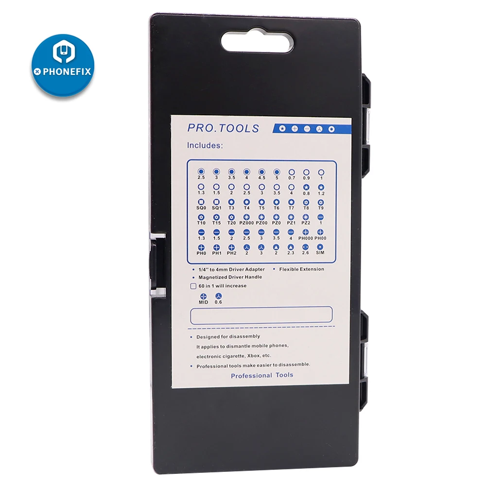 Conjunto de chave de fenda de precisão 80 em 1, com 56 bits de condutor magnético para iphone, celular, tablet, computador, notebook, kit de desmontagem