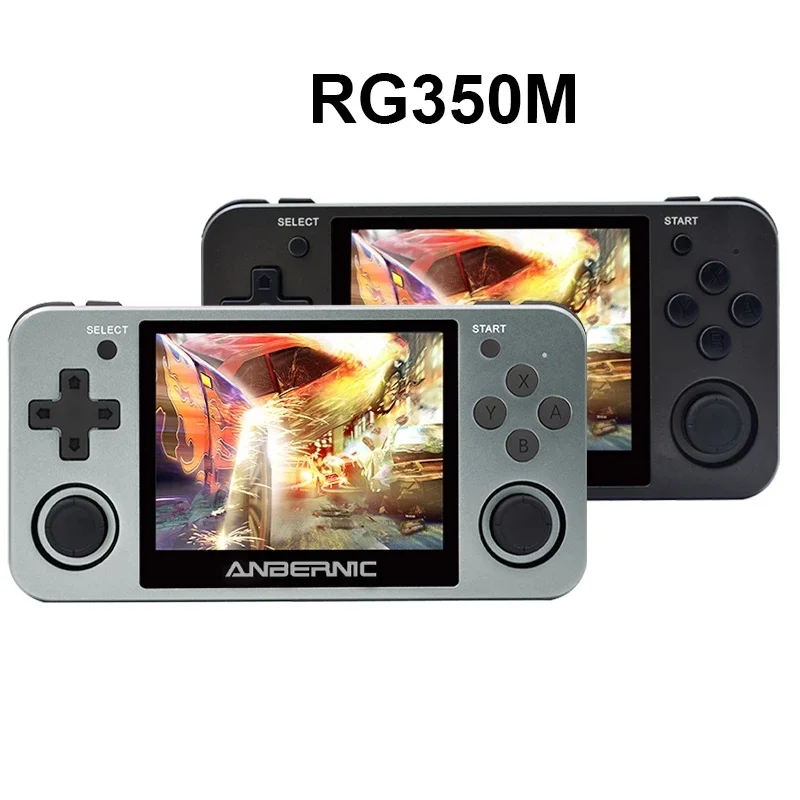 

RG350M handheld game console RG350M metal shell console open source system 3.5 inch IPS screen retro ps1 arcade 3D games For PS1