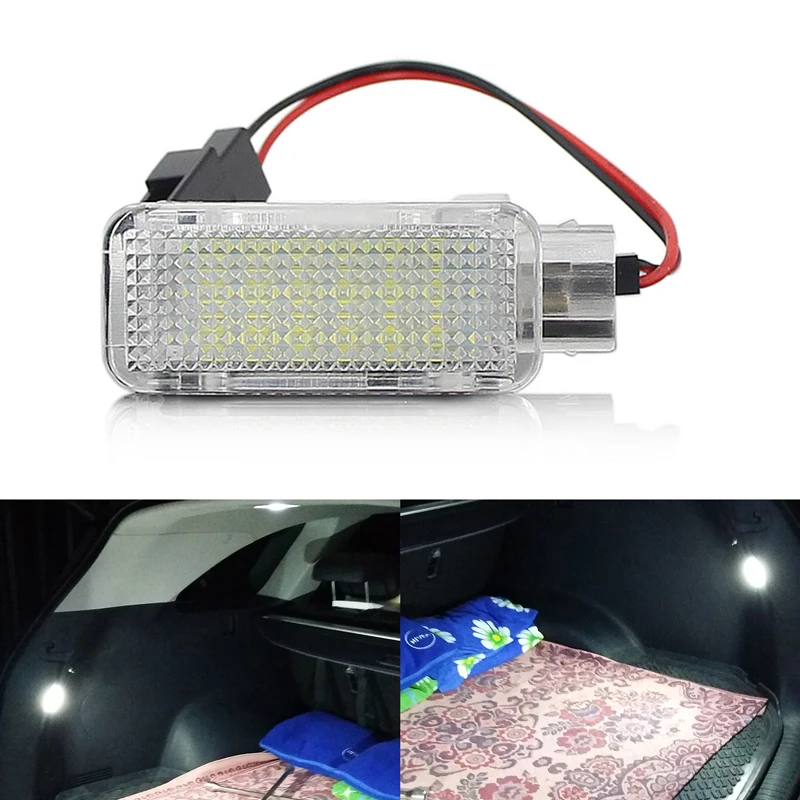 1pc 12V samochód LED dzięki uprzejmości drzwi lampa projektorowa dla Audi A3/A4/A6/VW/Skoda stóp gniazdo światła światło Ghost Shadow lampa 6500K biały