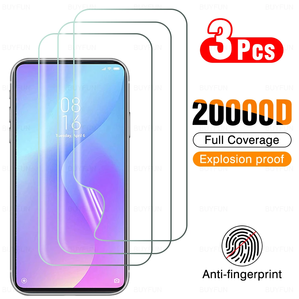 3 шт. защитная гидрогелевая пленка для Xiaomi Mi 9T 9Lite 9se 9Pro 9 6,39 