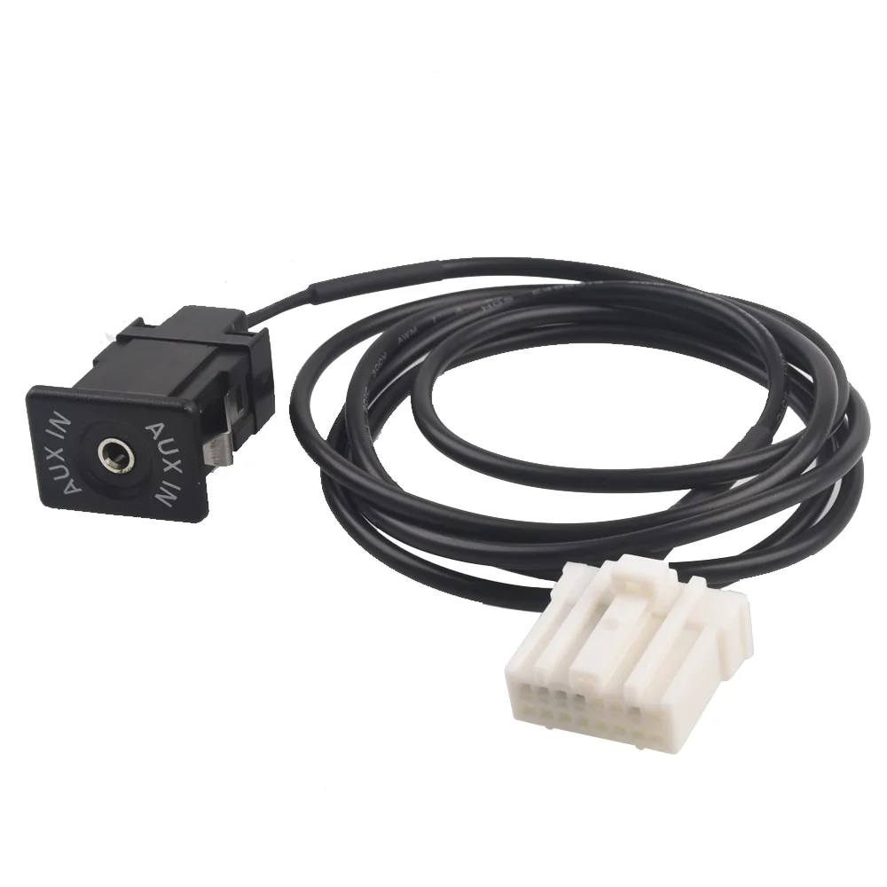 16-Pin Aux Audio gniazdo kablowe moduł Bluetooth kabel adaptera interfejsu dla Mazda 2 3 5 6 Mx5 Rx8 2 3 5 6 Cx-7 Cx-9
