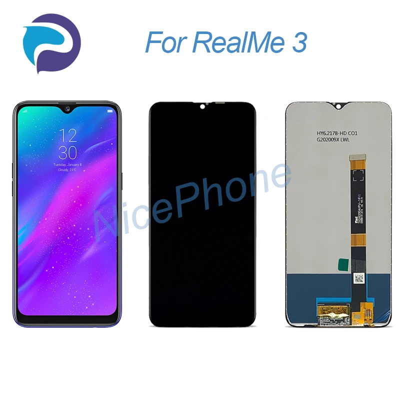 

For RealMe 3 LCD Display Touch Screen Digitizer Replacement RMX1821/25,1821 6.22" RealMe 3 Screen Display LCD