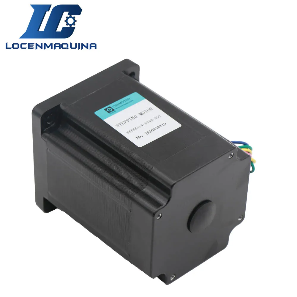Motore passo-passo NEMA 34 450B 86 motore passo-passo Router CNC per la lavorazione del legno 6.67NM 950OZ 2 fasi 5A 114mm lunghezza