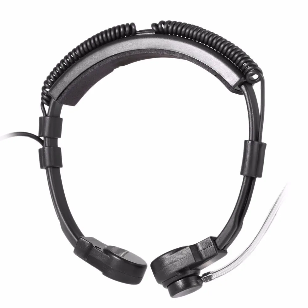 Telescopic Heavy Duty Tactical Throat Vibration Mic headset for H4855 Radio,Bowman PRR, Selex CT