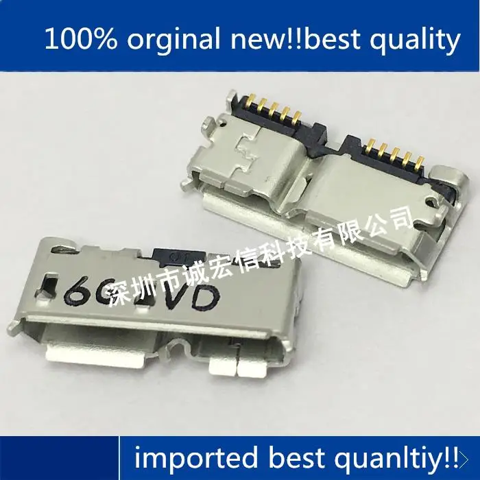 10pcs 100% orginal new in stock ZX360D-B-10P ZX360D-B-10P(30) 10pin USB 3.0 mobile phone tail plug